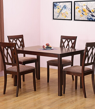 brown dinner table