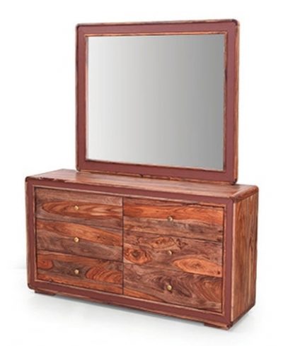 coral side table with glass
