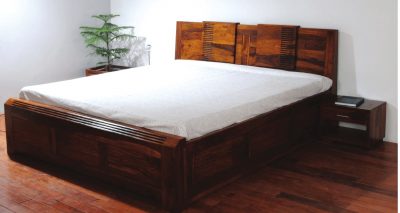 crystal bed with storage