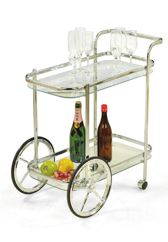silver service trolley